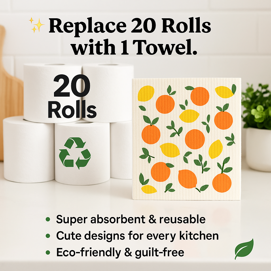 3 pcs Swedish Paper Towels