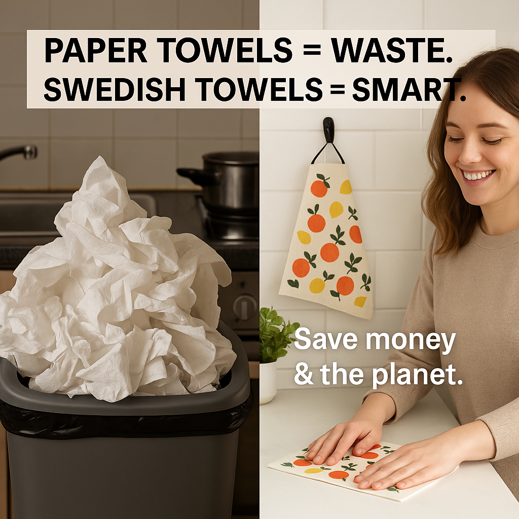 3 pcs Swedish Paper Towels