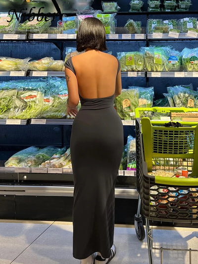 Elegant Backless Maxi Dress™