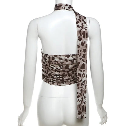 Leopure Tulle Blouse