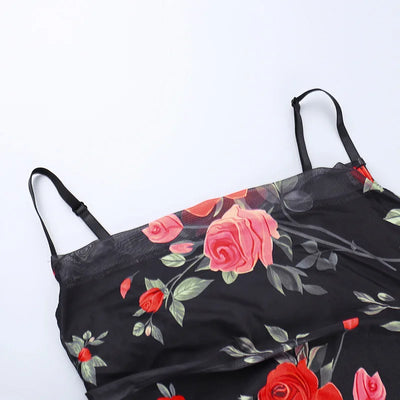 Elegant Floral Curve Maxi Dress