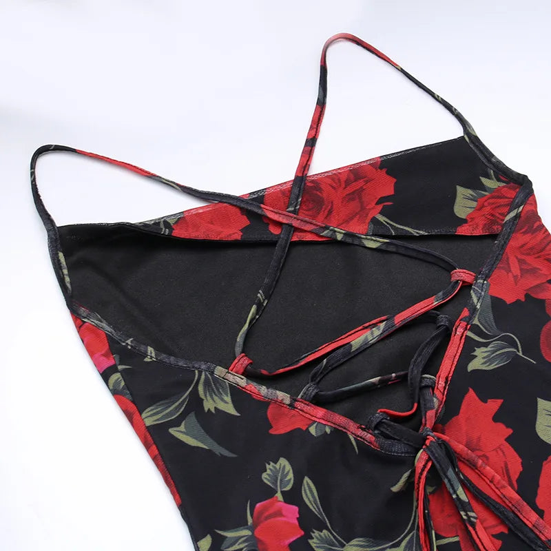 Elegant Floral Curve Maxi Dress