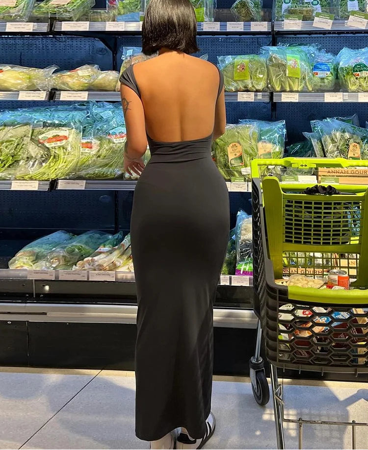 Elegant Backless Maxi Dress™