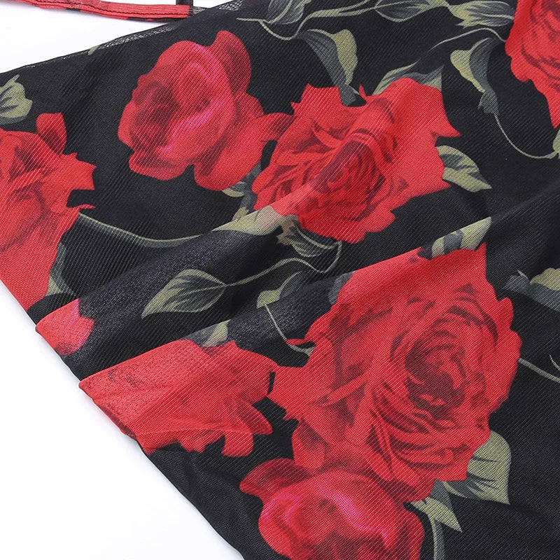 Elegant Floral Curve Maxi Dress