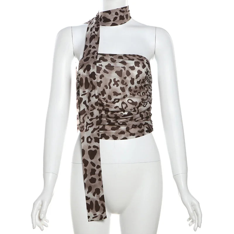 Leopure Tulle Blouse