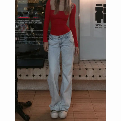 Vintage Chic Low Waist Jeans™