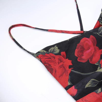 Elegant Floral Curve Maxi Dress