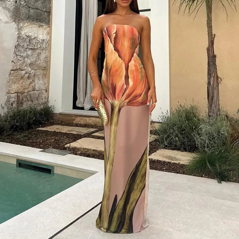 Belize Nice Backless Long Dress