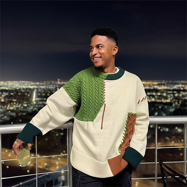 Cozy Color Block Sweater