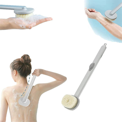 Dual-purpose Shower Brush Multifunctional Detachable Bath Brush Back Body Bath Shower Sponge Scrubber Brushes With Handle Massager Bathroom Brush Gadgets