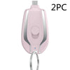 Keyring Charging Bank Wireless Portable 1500 Mah Emergency Power Supply Telescopic Small Mobile Power Supply