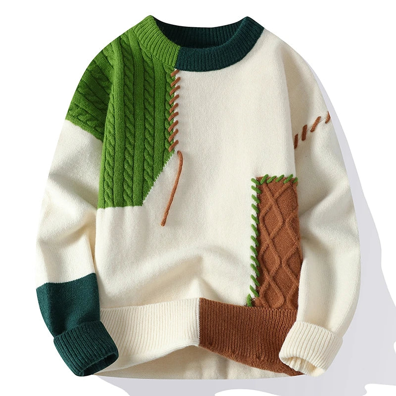 Cozy Color Block Sweater