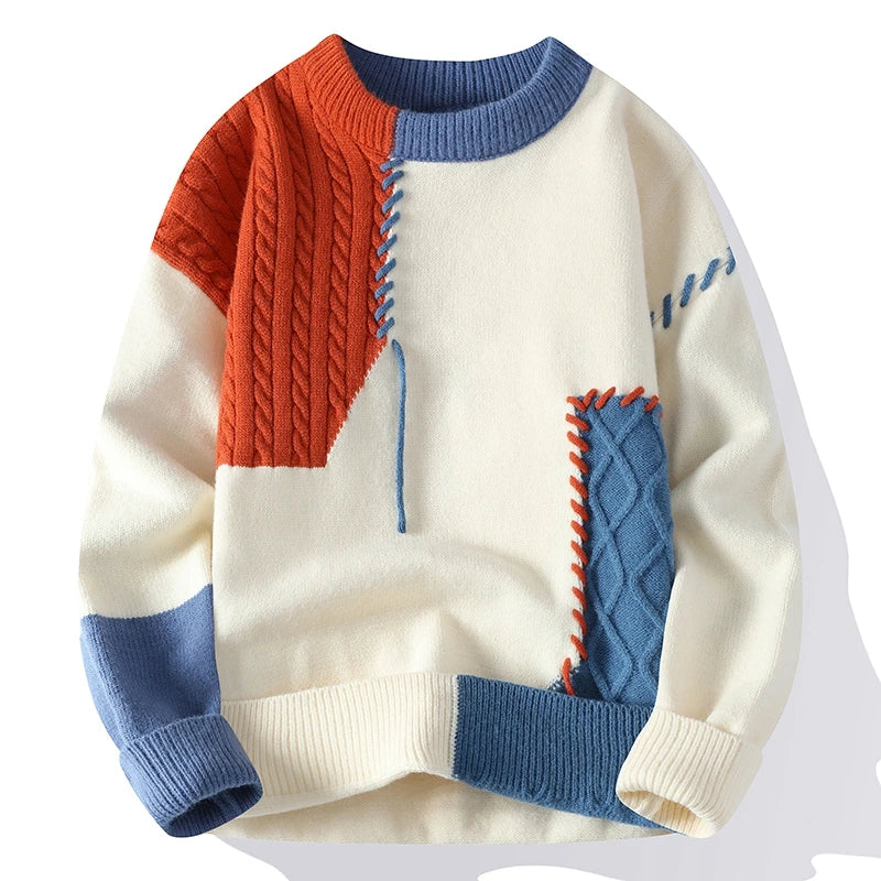 Cozy Color Block Sweater