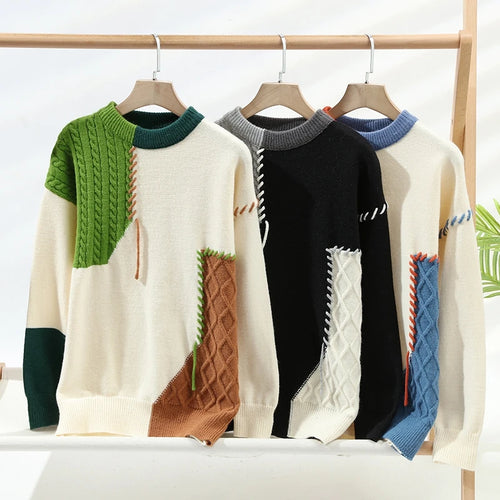 Cozy Color Block Sweater