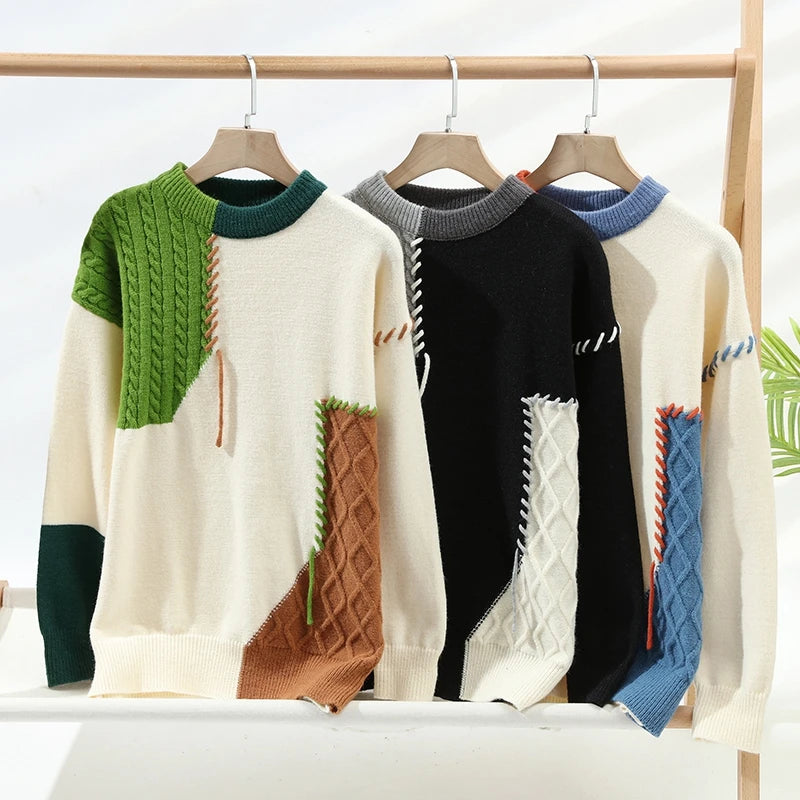 Cozy Color Block Sweater