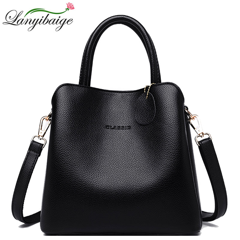 Luxury Brand Women Handbags Designer Shoulder Bags Leather Handbags Three-layer Pocket Crossbody Bags For Women 2022 Tote Bag