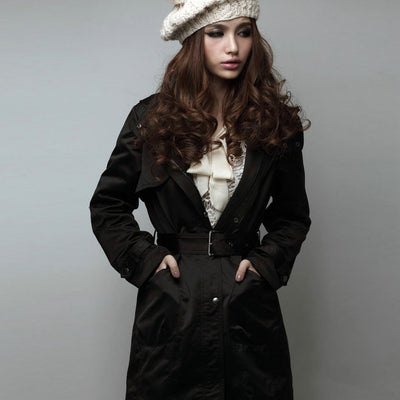 Winter Hooded Fur Slim Jacket